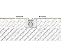 Genomskärningsritning KERDI-SHOWER-LT 1