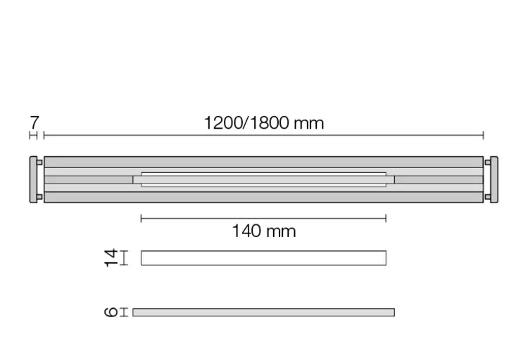 Doorsnedetekening KERDI-LINE-VARIO-WAVE 2