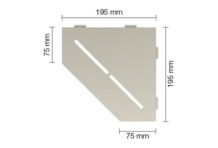 SHELF ESTANTE ESQ PENTAGON PURE CREMA