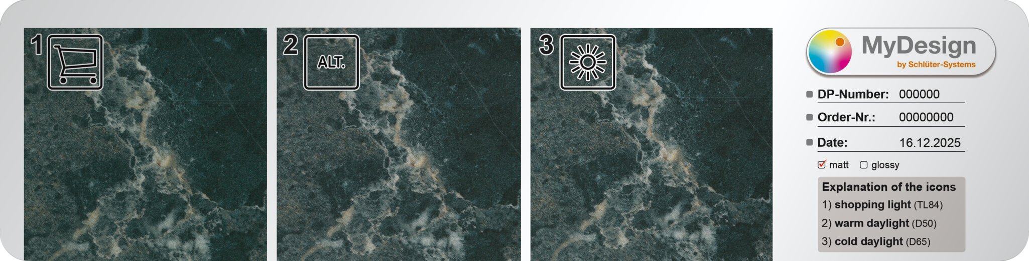 Muestra de prueba de color