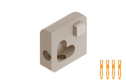 JOLLY ESQUINA EXTERIOR 3/8" ALUM CREMA