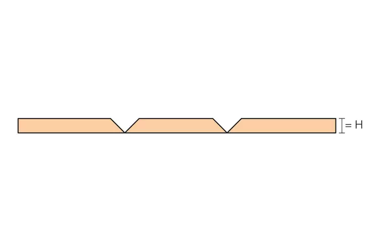 Cross-section drawing KERDI-BOARD-U 1