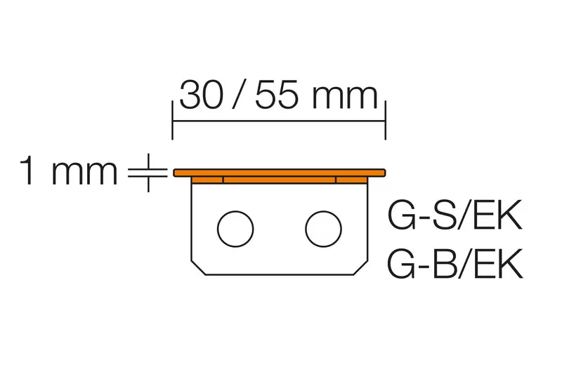 Genomskärningsritning TREP-G/-GL 1