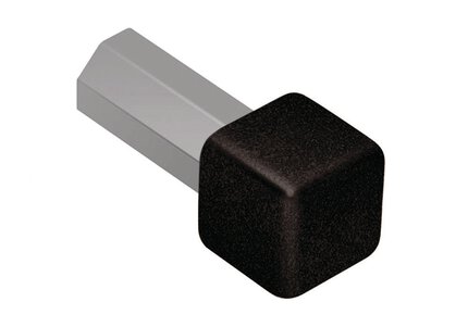 QUADEC IN/OUT CORNER 3/8" ALUM MATTE BLK
