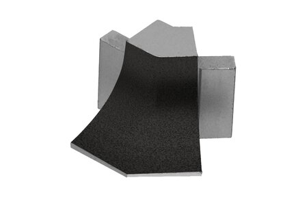 DILEX-AHKA OUT CORNER 135° ALUM MATTE BLACK